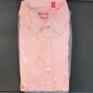 Izod Men's Light Pink Button Down Shirt